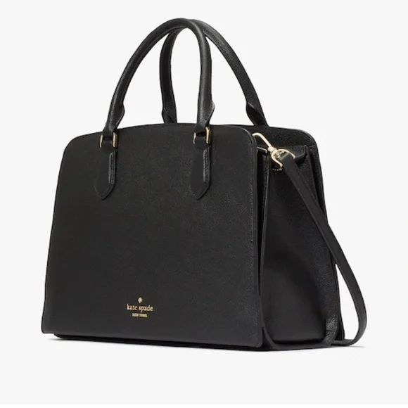 NWOT. Kate Spade Black Addie Satchel Crossbody Purse.